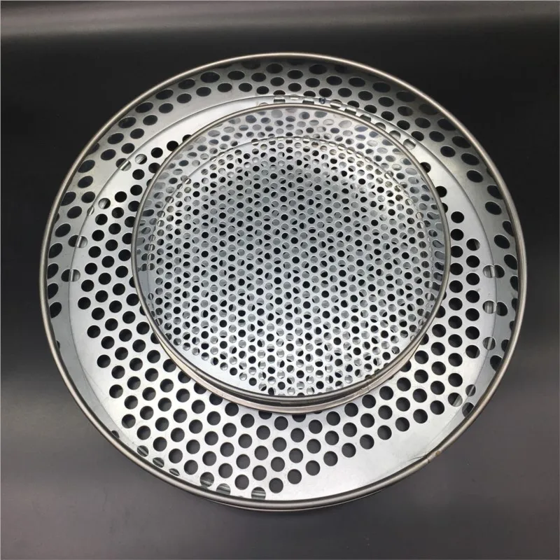 Aperture Lab Soil Standard Test Sieve Stainless Steel 200mm Diam Round holes 1/2/3/4/5/6/7/8/9/10/15/20mm