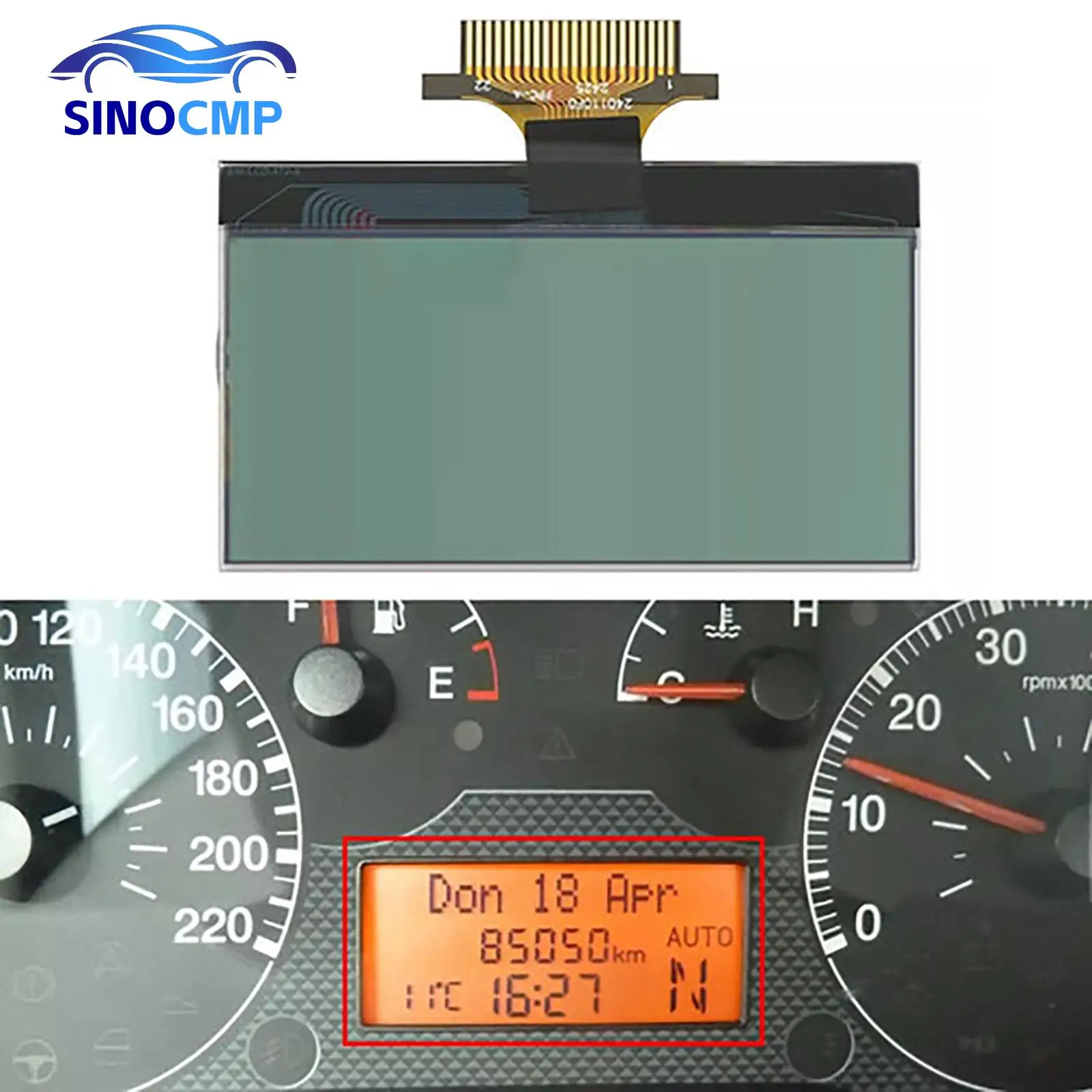 51701537390271 503001100300 LCD Display for Citroen Nemo Peugeot Bipper Fiat Linea Strada