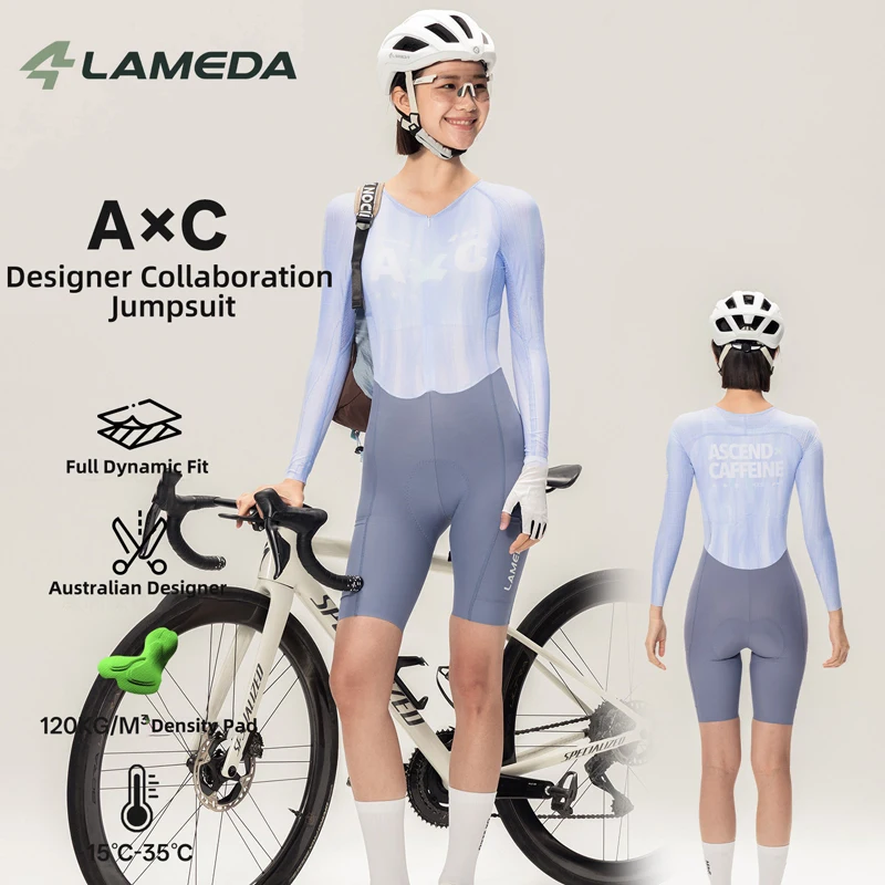 LAMEDA Long Sleeve Cycling Suit Women's Road Bike Cycling Clothing Ropa De Ciclismo Breathable Slim Skinsuit Cycling Jersey Set
