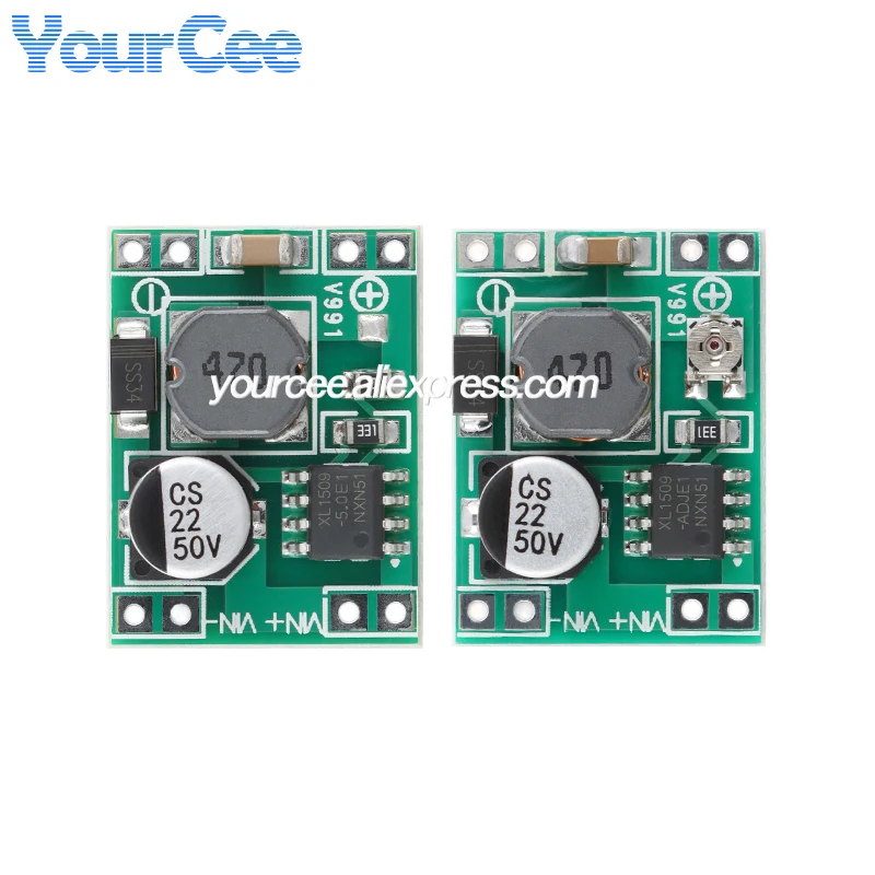 5pcs/1pc XL1509 DC-DC Step Down Buck Power Module 2A Voltage Stabilization Board 5V-40V to 1.2-35V Switching Frequency 150KHz