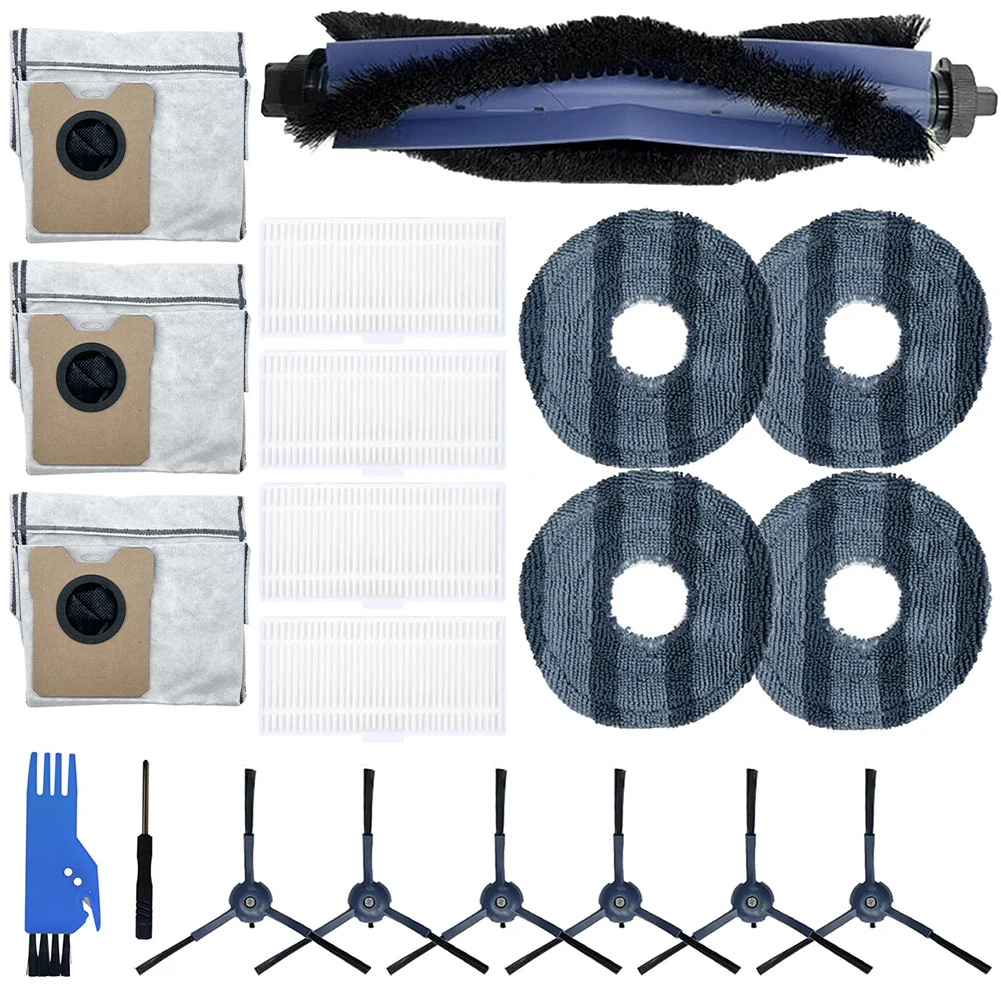 Hauptbürste Seitenbürste Filter Mopp Tuch Staubbeutel für Eufy für Omni C20 Roboter Staubsauger Zubehör
