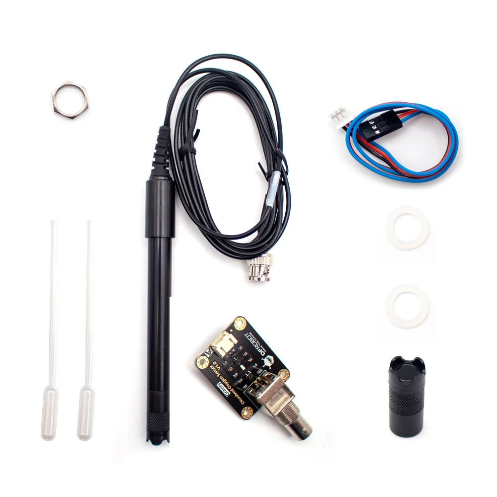 

Dissolved Oxygen Sensor Probe Water Quality DO Tester O2 Electrode with Transmitter Board Without Electrolyte