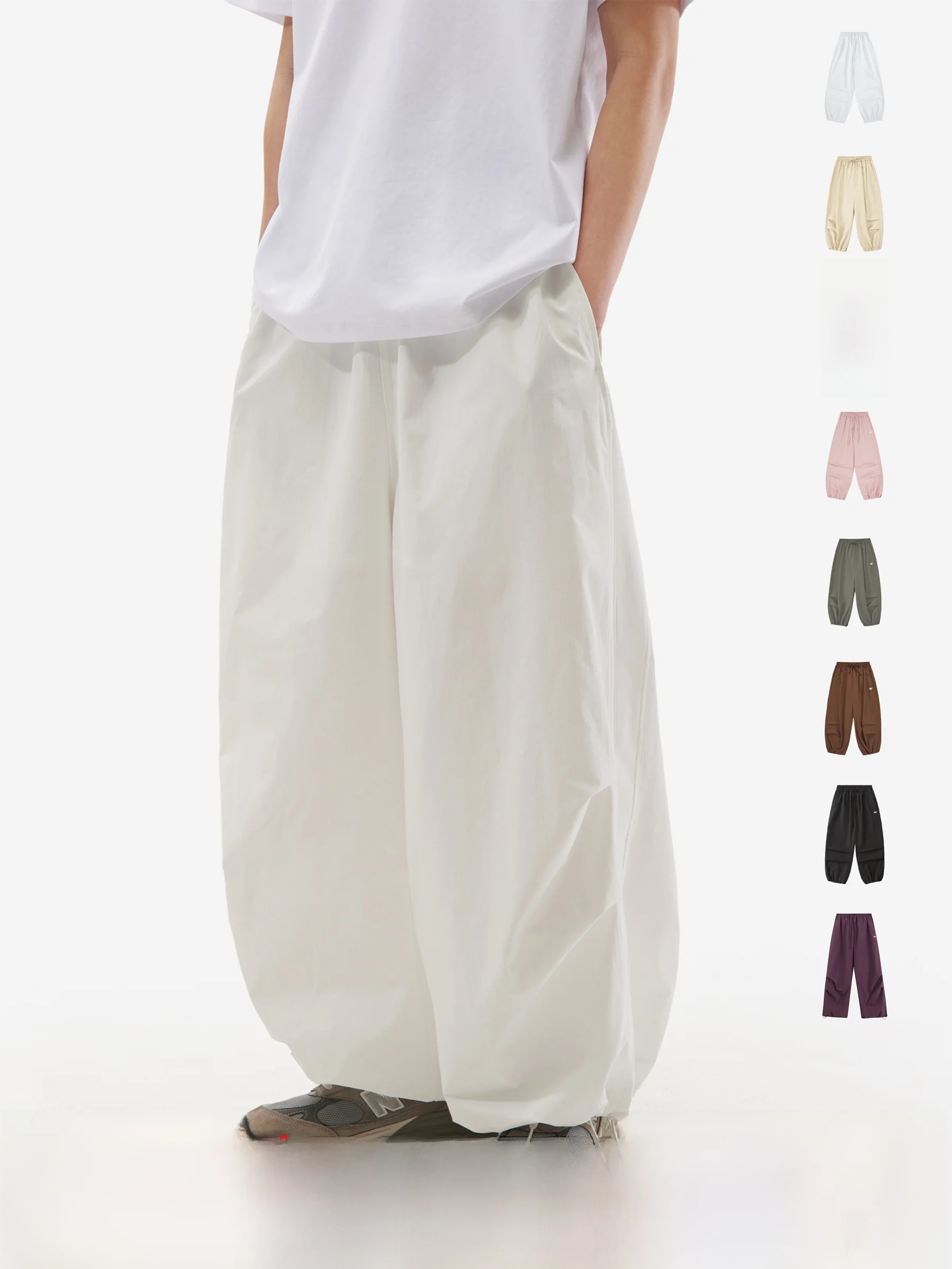 

Широкие спортивные брюки Crnenter American Sleeyeen с эластичным поясом, легкие, молодежные, повседневные, для молодых мужчин