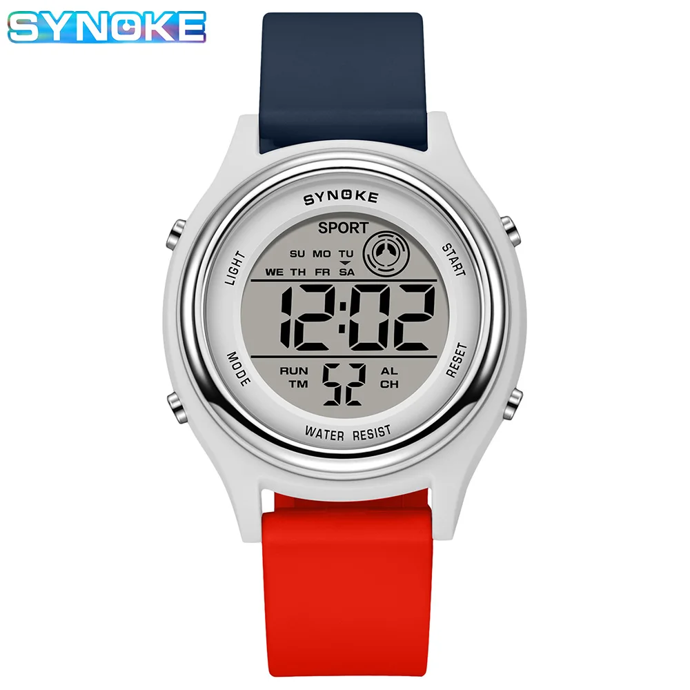 Watch For Children Girls 50M Waterproof SYNOKE Brand Alarm Clock Sport Student Digital Watches Clock