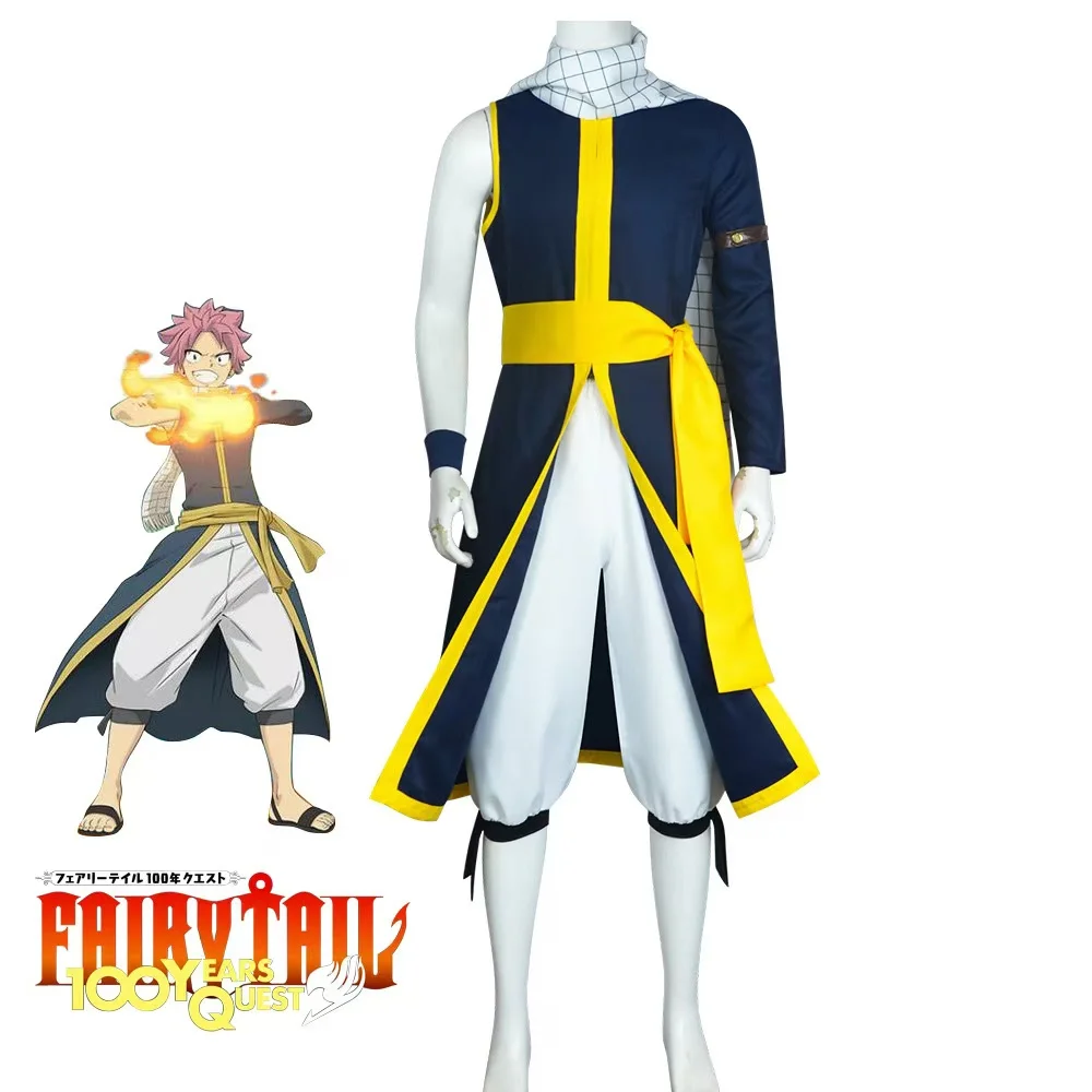 Costume cosplay Fairy Tail Centennial Mission Naz Doragnol costume cosplay Fire King Naz