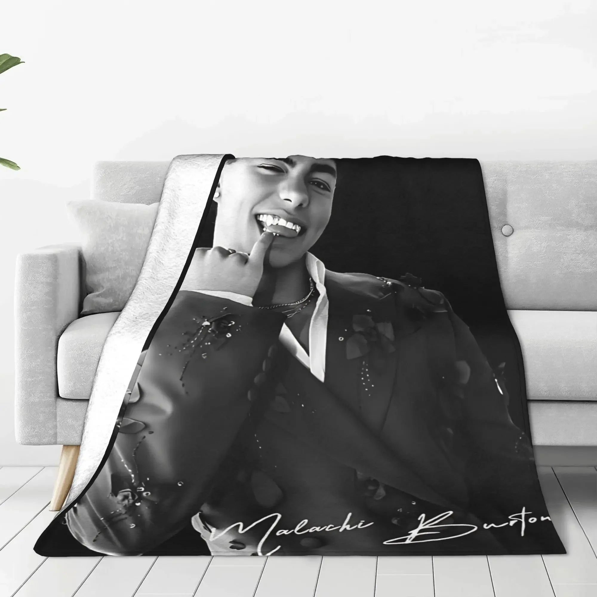 Malachi Barton Actor Tour Super Soft Blankets  Students Plush Throw Blanket Graphic Bedroom Flannel Bedspread Sofa Bed Cover