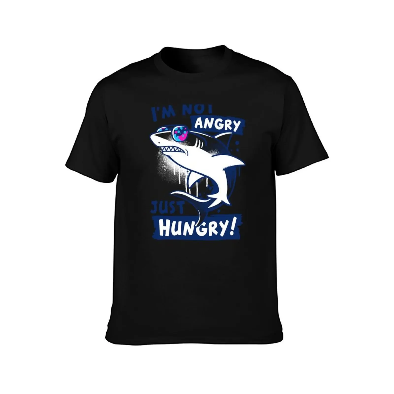 I'm not angry I'm just hungry shark T-Shirt oversized graphic tee clothes kawaii clothes boys whites men tshirt