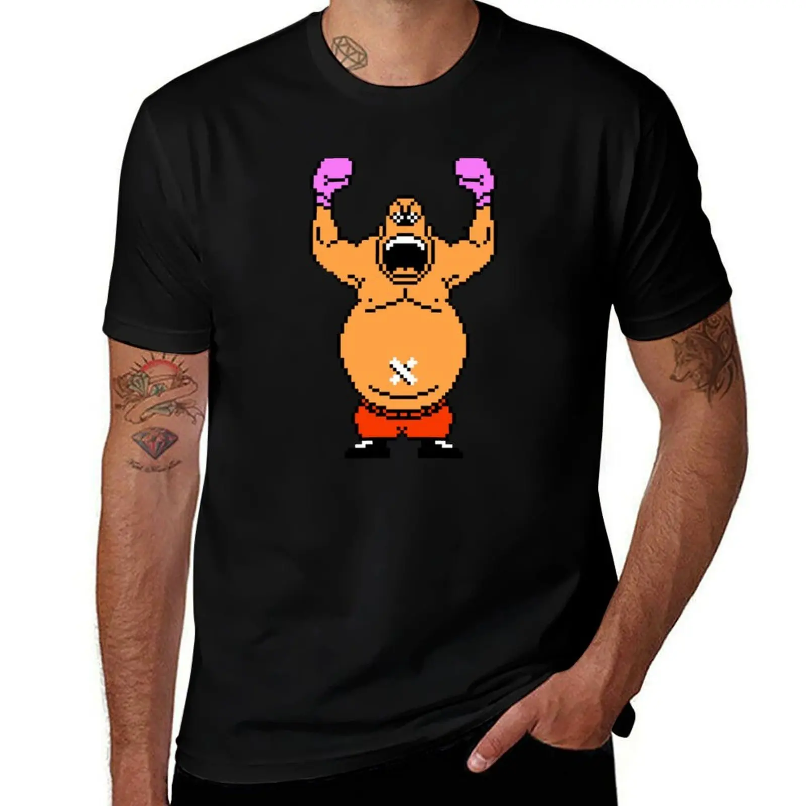 

King Hippo - Punch Out T-Shirt men t shirt cotton 100% cotton t shirts man 100% T-Shirt