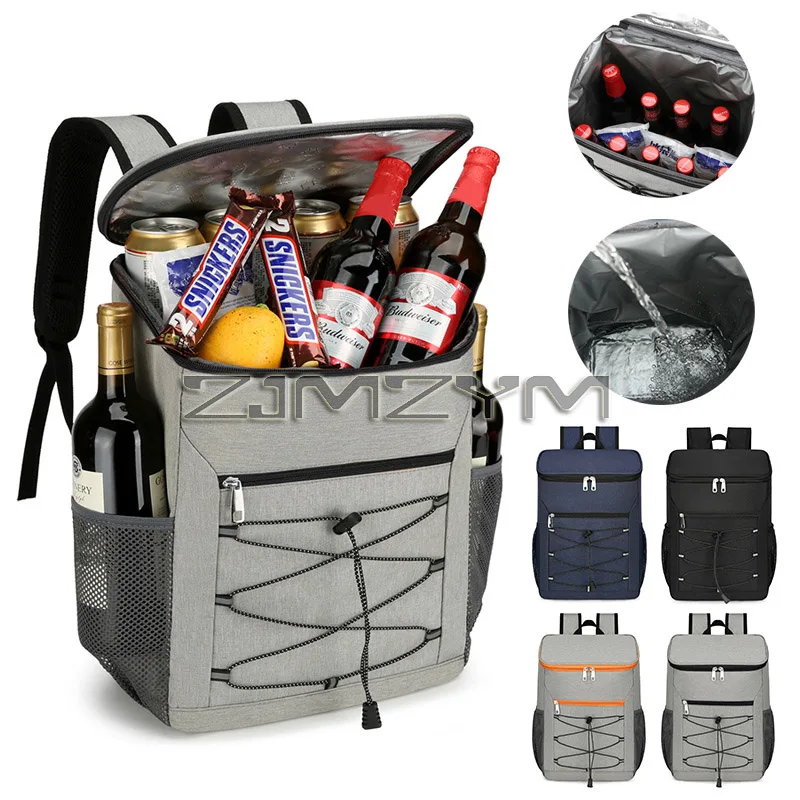 Cooler Bag Thermal Backpack Large Capacity Warm Insulated Bag Camping Lunch Box Food Beverage Storage Bags