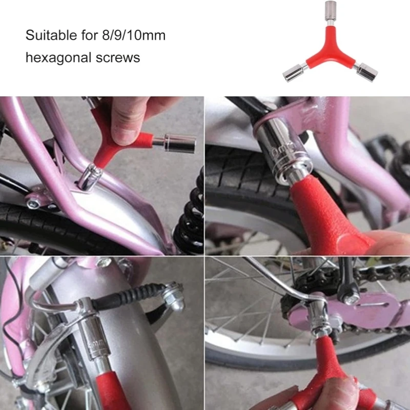 Shape Bike Hex Socket Wrench Portable Lightweight Bike Triangle Wrench Less Effort High Hardness Triangle Allen Wrench