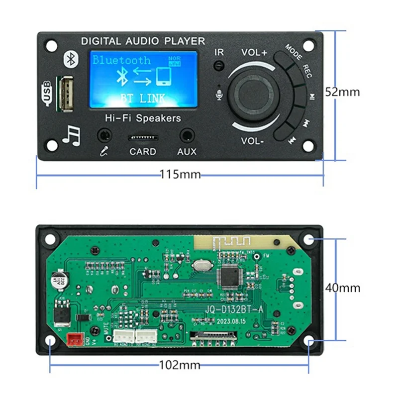 Mp3 Decoder Board Mikrofon Funktion Verstärker Board Auto Audio Decoder Ersatzteile Zubehör Teile Verstärker Board Modul