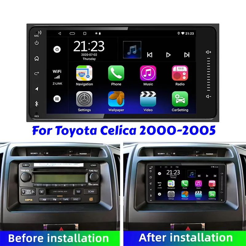 For Toyota Celica 2000-2005 Car Stereo Radio, 7