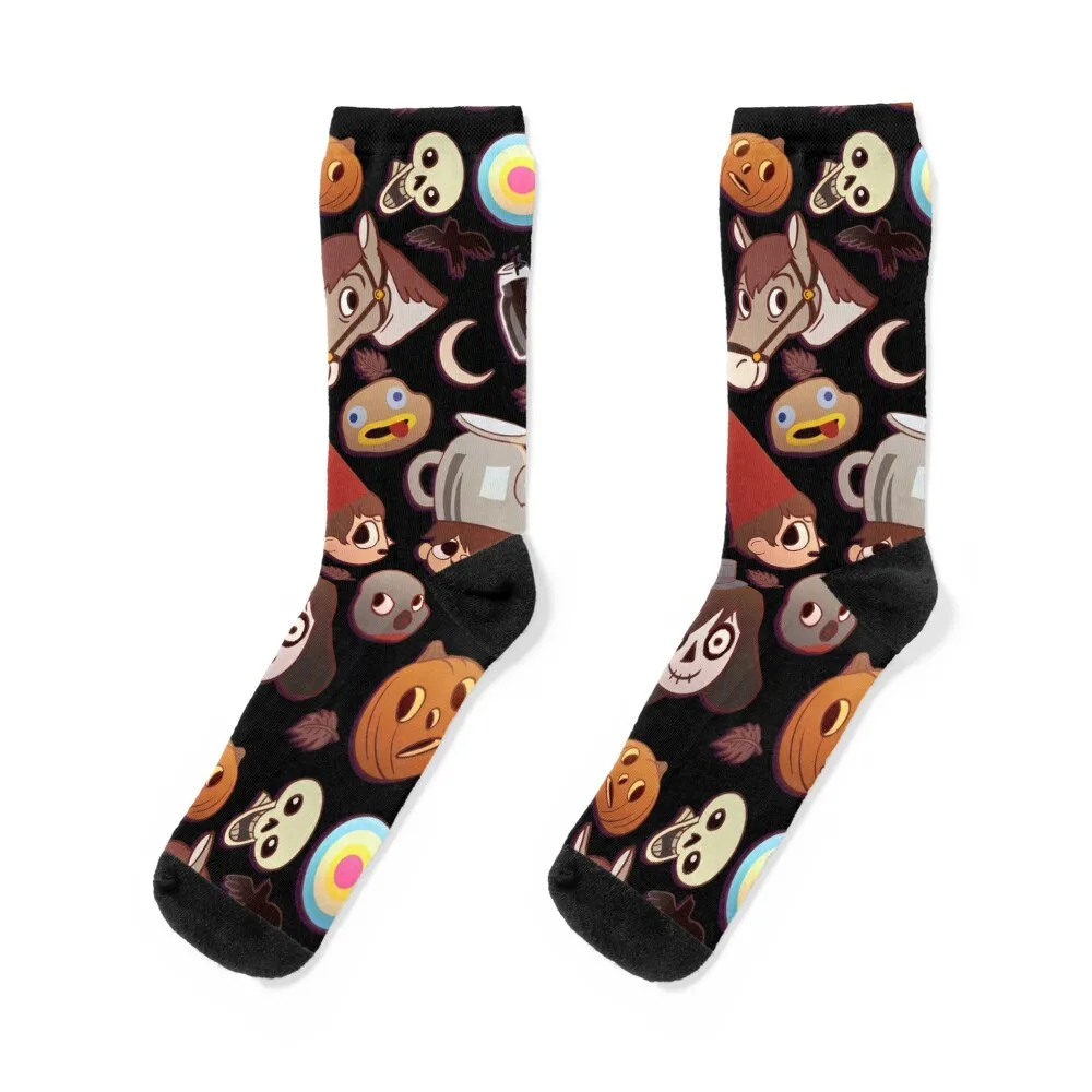 Over the Garden Wall Pattern Socks hiking christmass gift fashionable Girl'S Socks Men's