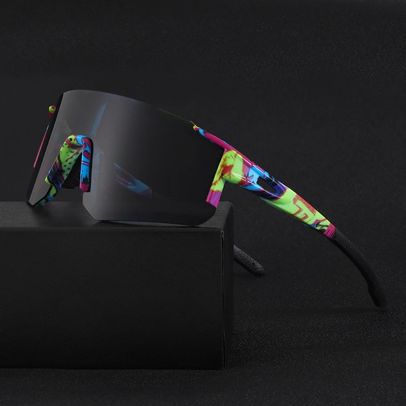 Oyalie Lightweight One-Piece Frame Sports Sunglasses with Multi-Colored Lenses, Suitable for Outdoor Sun Protection, Everyday Use, and Stylish Outings, Combining Practicality and Fashion