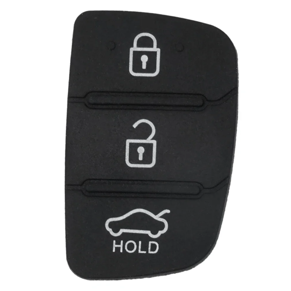 Rubber Pad Remote Key Shell 3 Buttons Car Key Fob Case Covers For Hyundai Elantra I20 Tucson Solaris Car Key Accessories