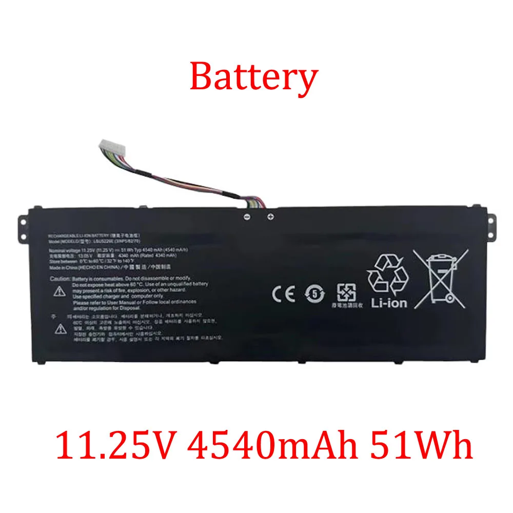 

Laptop Battery For LBU5226E 199020020062 EAC6458140 11.25V 4540mAh 51Wh Black New