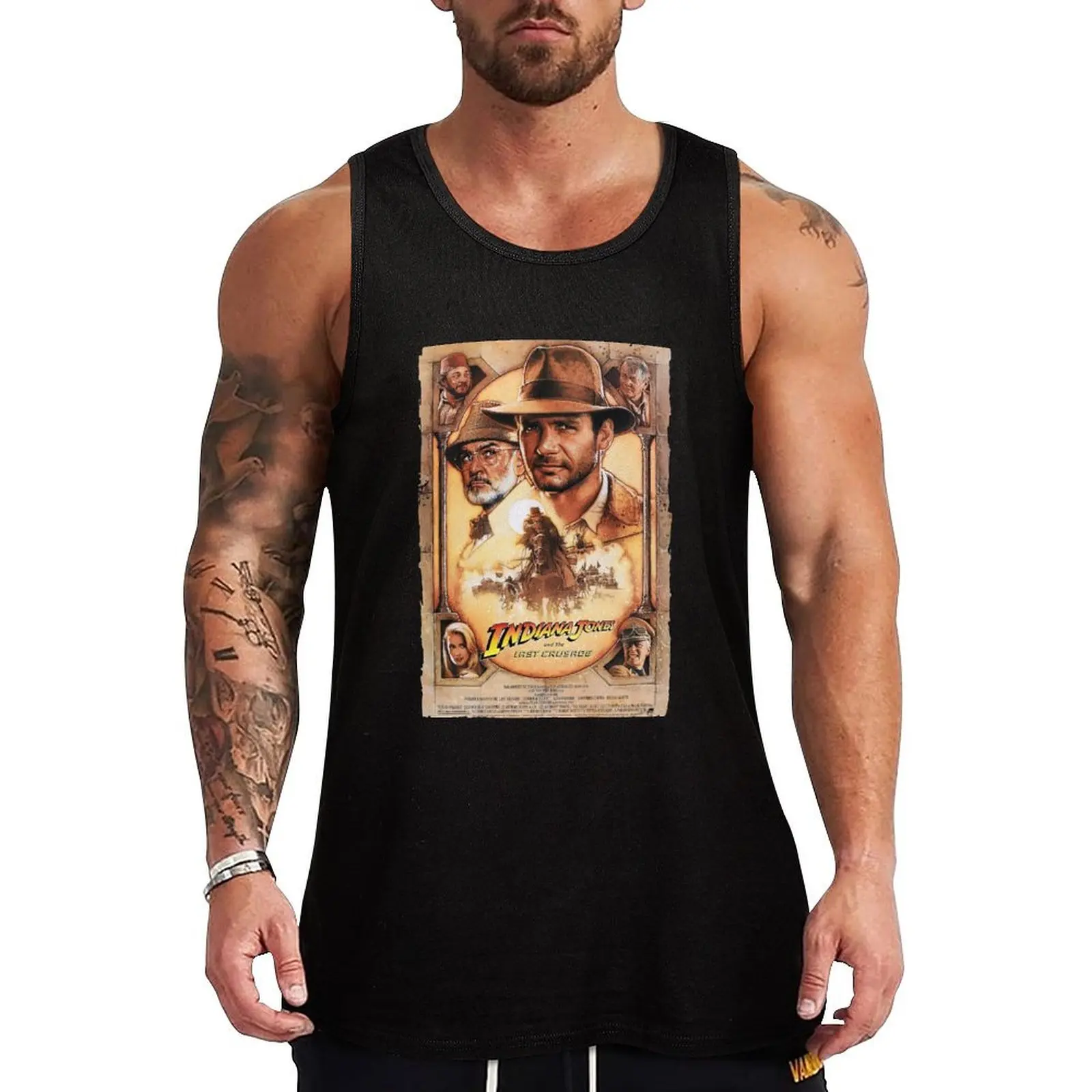 

vinatge old broken poster the last Tank Top Solid Color Tank Top Regular Fit Comfort Undershirt