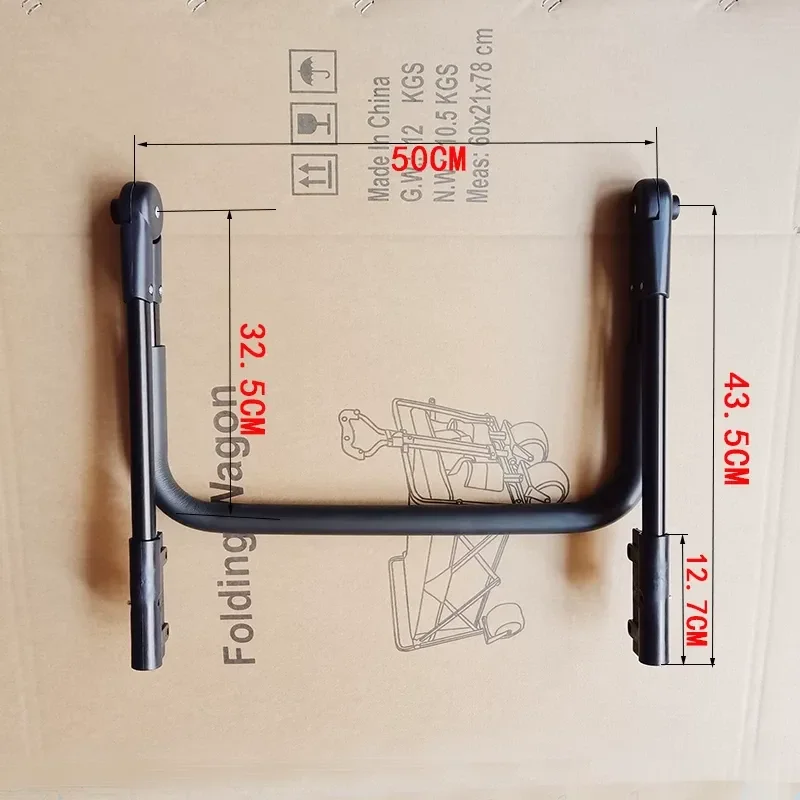 Universal Children's Cart Push Rod Stable Folding Handle Accessories for Outdoor Camper Wagon Replacement Parts