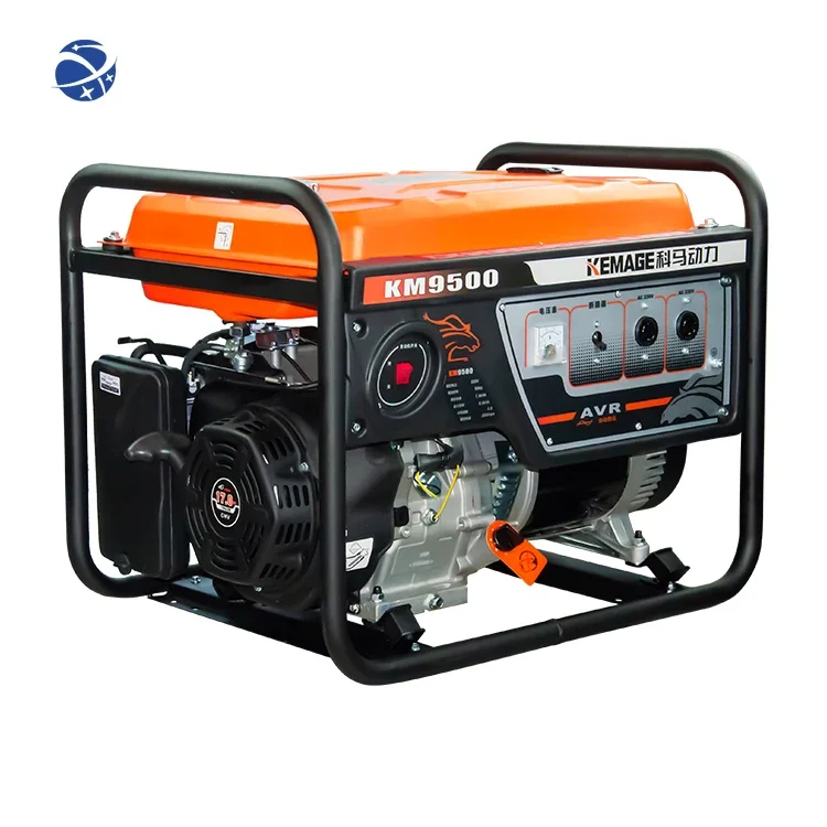 YUNYI China Factory 5kw power generator electric petrol Engine by honda Single Phase 8KW portable generators gasoline for home c