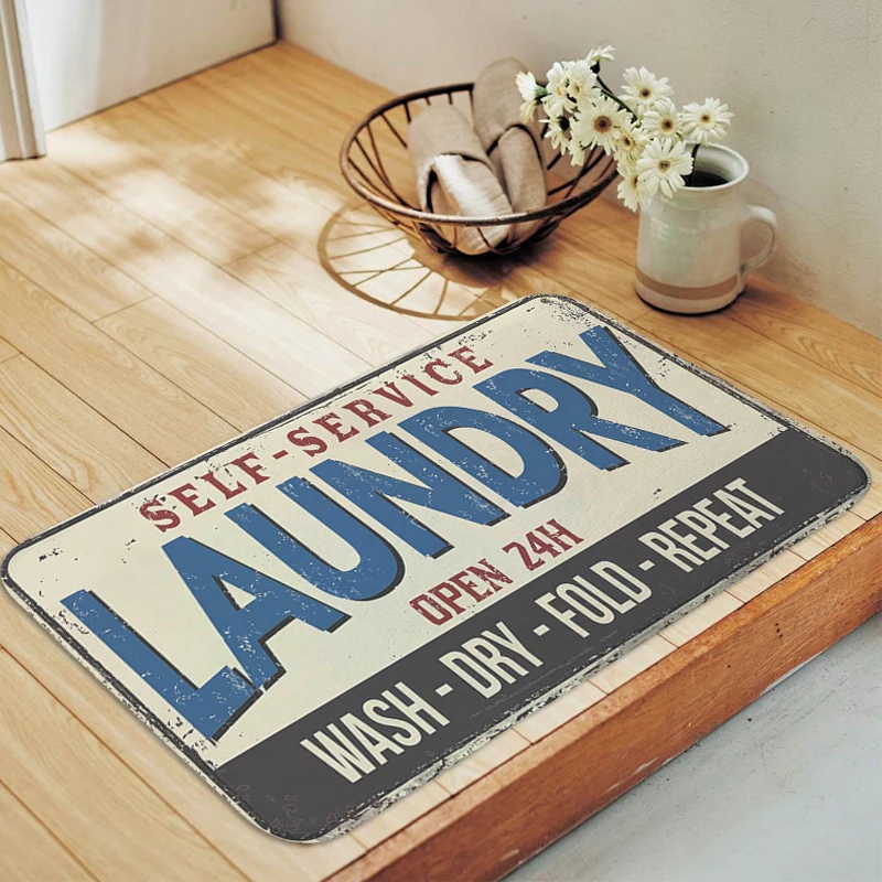 

Laundry Room Floor Carpet Anti Slip Kitchen Hallway Bathroom Foot Mat Soft Entrance Door Doormat Balcony Bedroom Rug Home