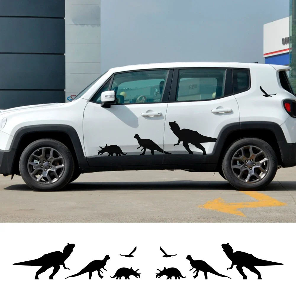 Für Jeep Renegade Wrangler JK TJ Rubicon Cherokee Patriot Trail Hawk Kompass 8PCS Auto Tür Seite Vinyl Aufkleber Auto zubehör