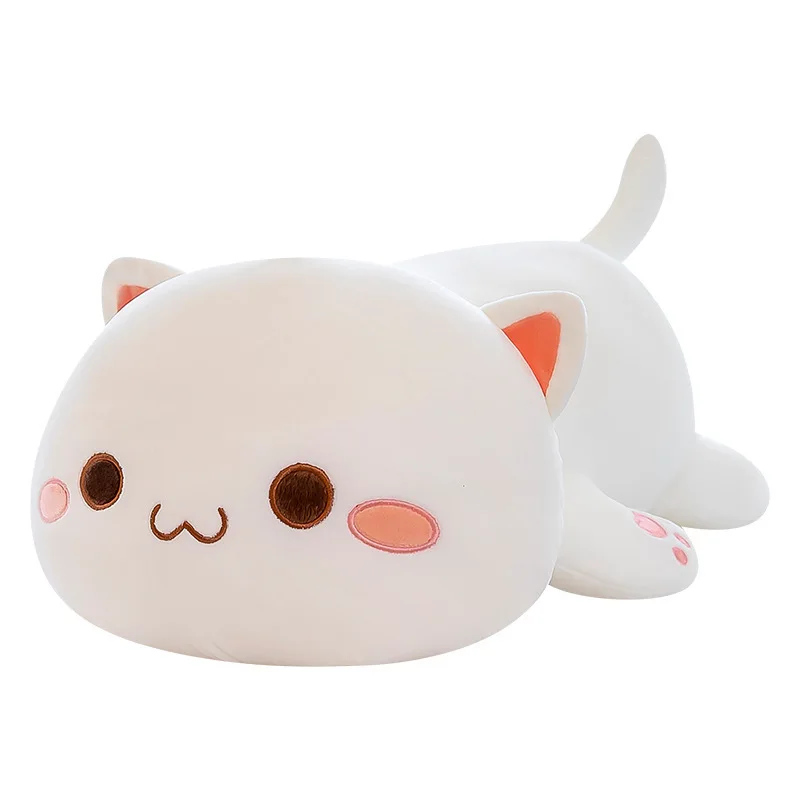 Kawaii Climbing Peach Cat Lovely Anime Cartoon Soft Stuffed Plush Doll about 40-70cm Birthday Gift for Girls and Children