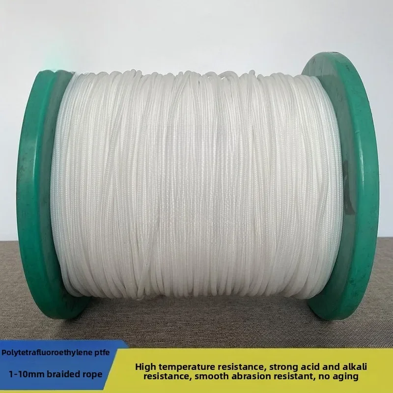 PTFE Rope, High‑Temperature Acid‑Alkali Resistant, Smooth Wear‑Resistant Non‑Aging for Chemical Sampling