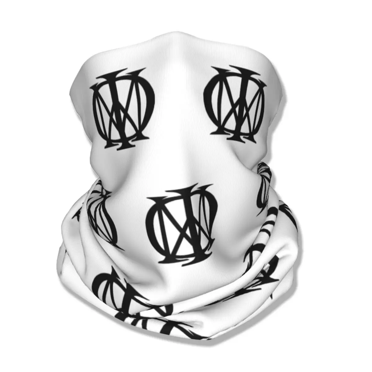 Black Dream Theater Logo Bandana Neck Cover Printed Wrap Scarf Multi-use Headband Cycling Unisex Adult All Season