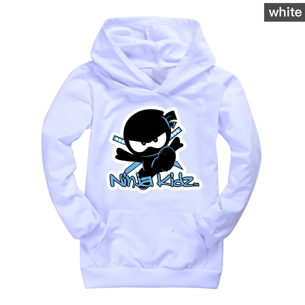 NINJA KIDZ Kids Fashion Clothes Spring Autumn Boys Hooded Long Sleeve Girls Cotton Tops Jackets Sweatshirts Children Clothing