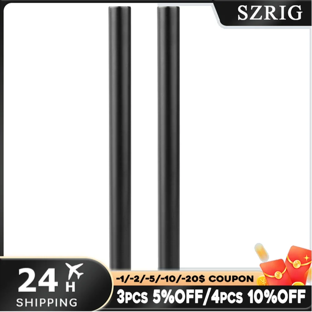SZRIG-خيوط أنثوية M12 قابلة للكاميرا ، ألمنيوم ، 15 قضبان ، 30 من من من 50 ، 20 من 50 في الطول ، 10 في الطول ، جهاز تثبيت الكتفين ، قطعتان