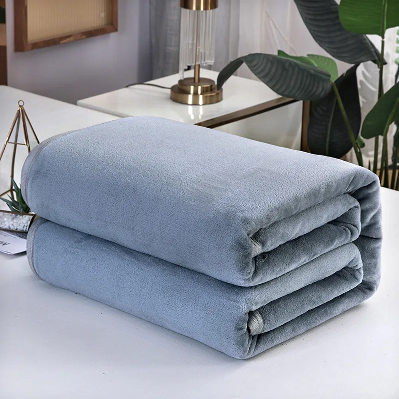 

Blanket Quilt Thickened Winter Single Dormitory Student Towel Quilt Sofa Nap Coral Velvet Cloud Mink Velvet Winter