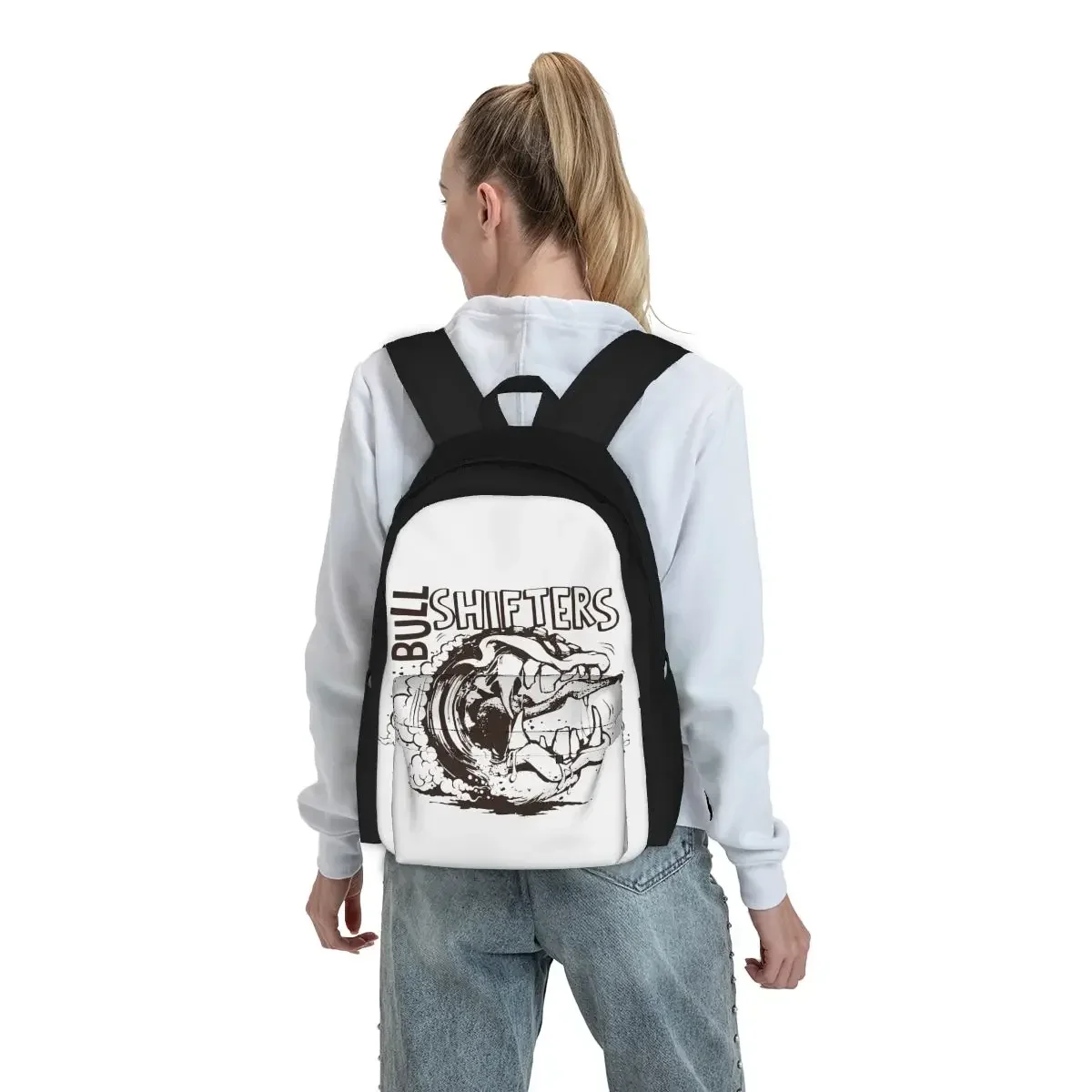 Bull Shifters Essential Backpacks Boys Girls Bookbag Students School Bags Cartoon Kids Rucksack Laptop Rucksack Shoulder Bag