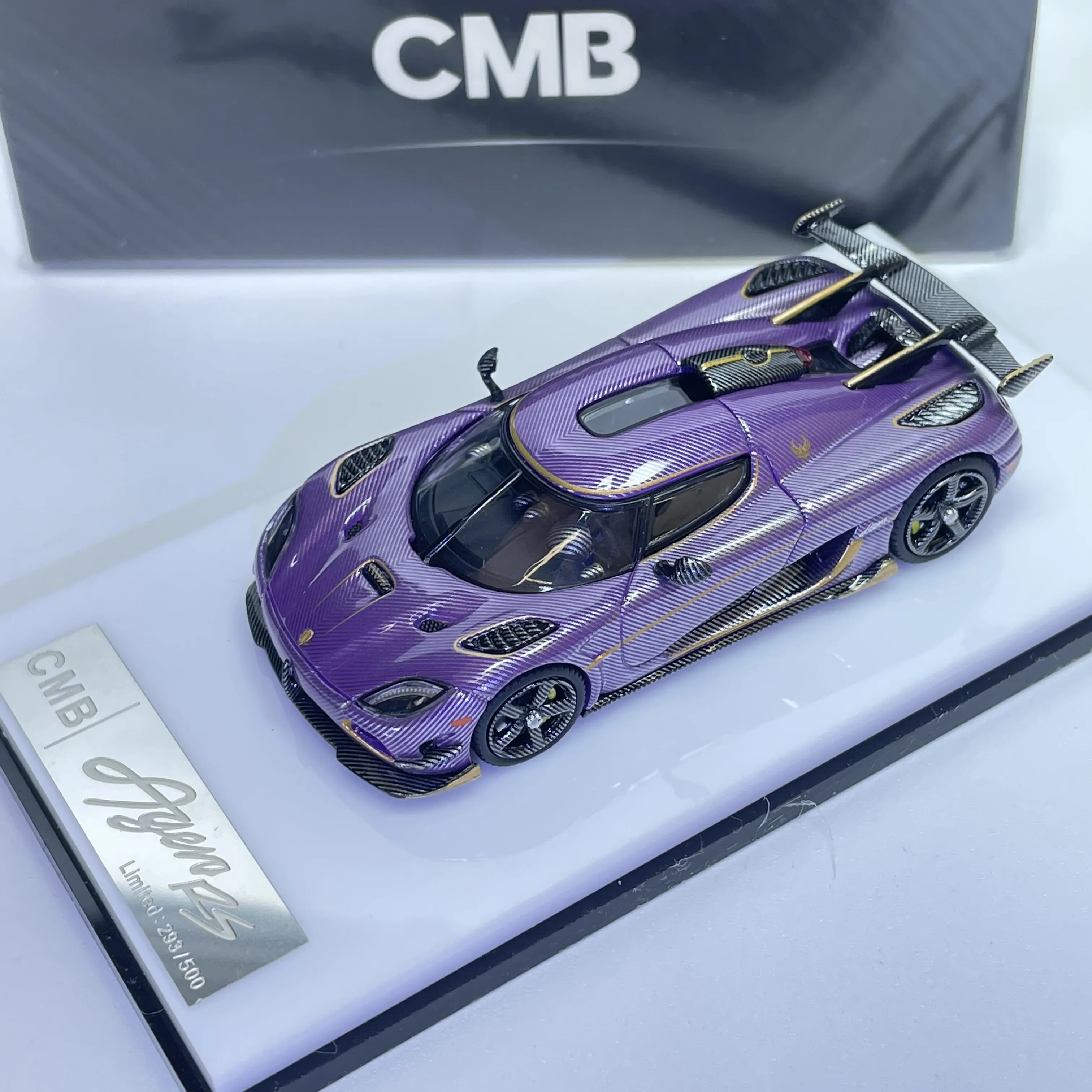 In stock 1:64 New Product Agera Rs Silver Carbon Gold Phoenix Static Alloy Die-Cast Car Model, Limited Edition, Gift,