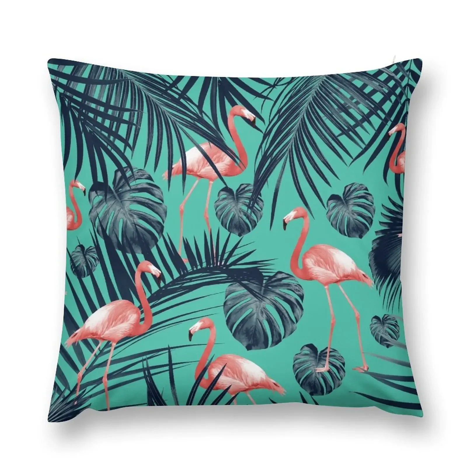 

Tropical Flamingo Pattern #7 #tropical #decor #art Throw Pillow Sofas Covers anime girl pillow