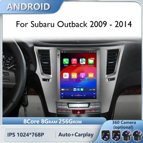 Autoradio Android 15 de 9,7 pulgadas para Subaru Outback Impreza Legacy reproductor Multimedia Carplay GPS navi estéreo 2din pantalla 4G FM/AM