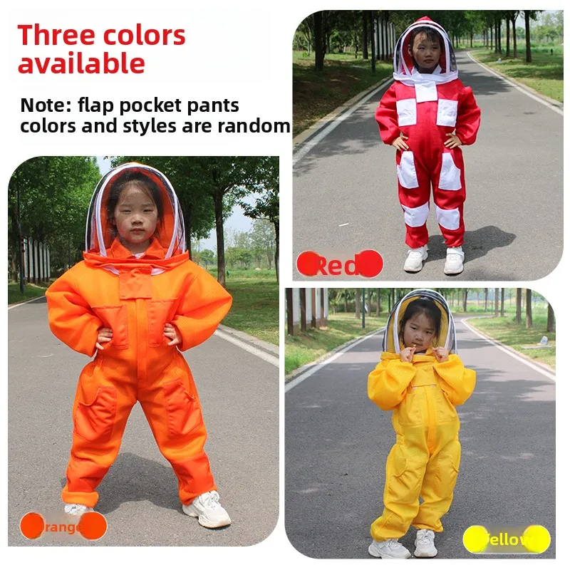 Beekeeping Equipment Suit Children's Breathable Anti-bee Clothes Student Visit Bee Farm Clothes Beekeeper Protective Clothing