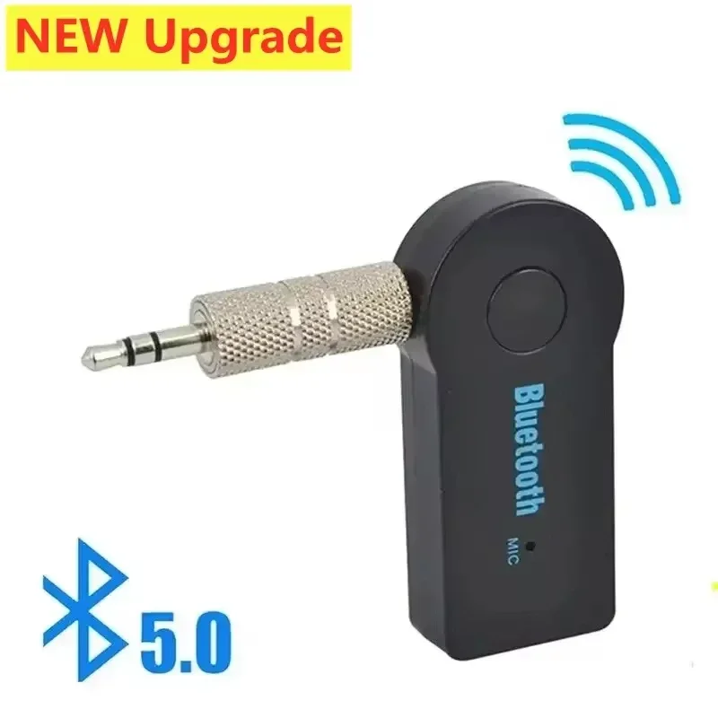 2 In 1 Wireless Bluetooth 5.0 Transceiver Adapter 3.5mm Car Music Audio AUX Car Bluetooth Receiver Bluetooth Adapter for PC