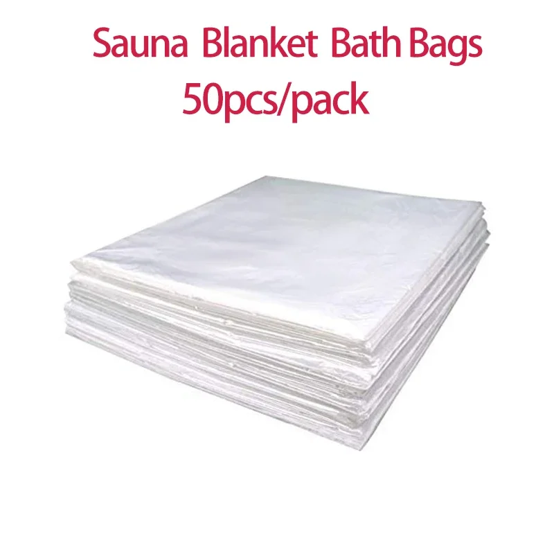 50PCS/Bags Infrare Sauna Blanket Bath Bags Sauna Blanket Plastic Sheet Body Blanket Sauna Films 47\