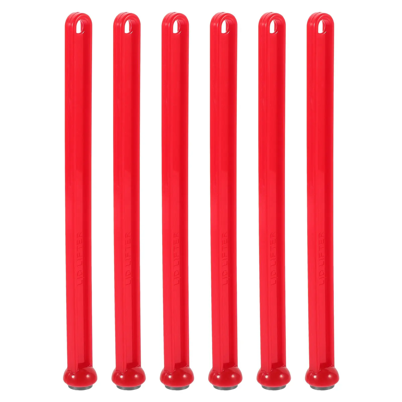 

6 Pcs Red Lid Lifter Canning Tools Kitchen Accessories ABS Material Flexible Use Household Supplies