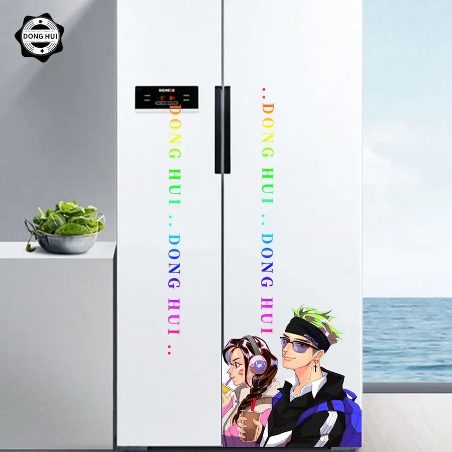 D VA Stickers Sexy Anime Girl Car Stickers High Definition Poster Decals Refrigerator Motorcycle Decorative PVC