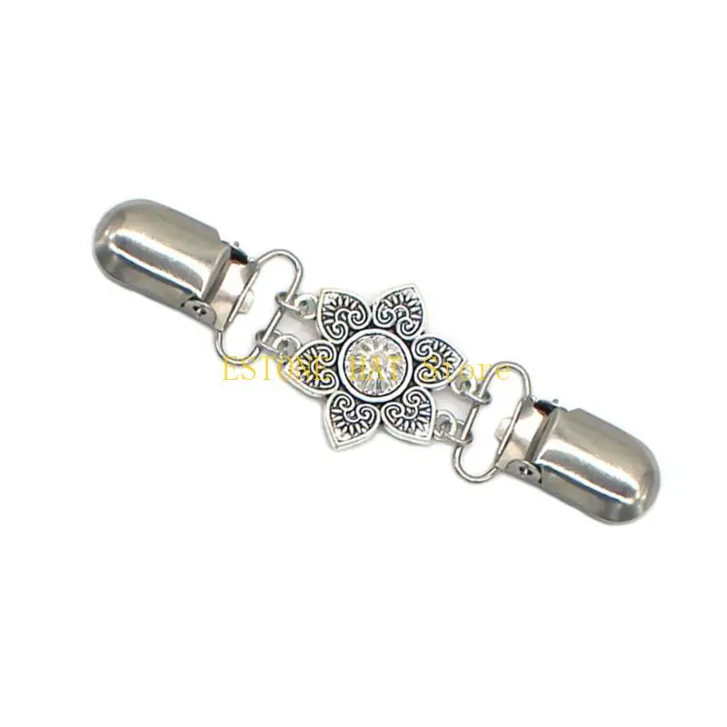 

49MF Versatiles Retros Flower Pin Sweater Sweater Clip Женская модная клипа Clip Clip