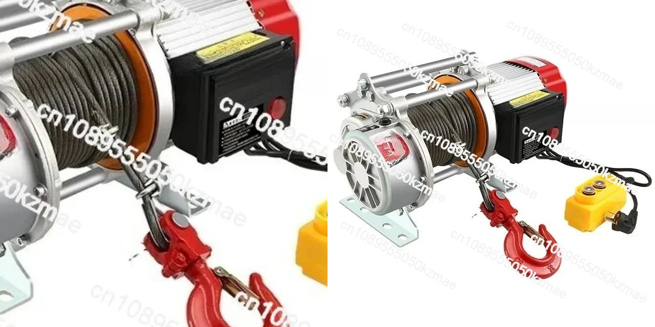 800kg Electric Wire Rope Winch | 220V Motor Elevator Hoist for Heavy-Duty Lifting