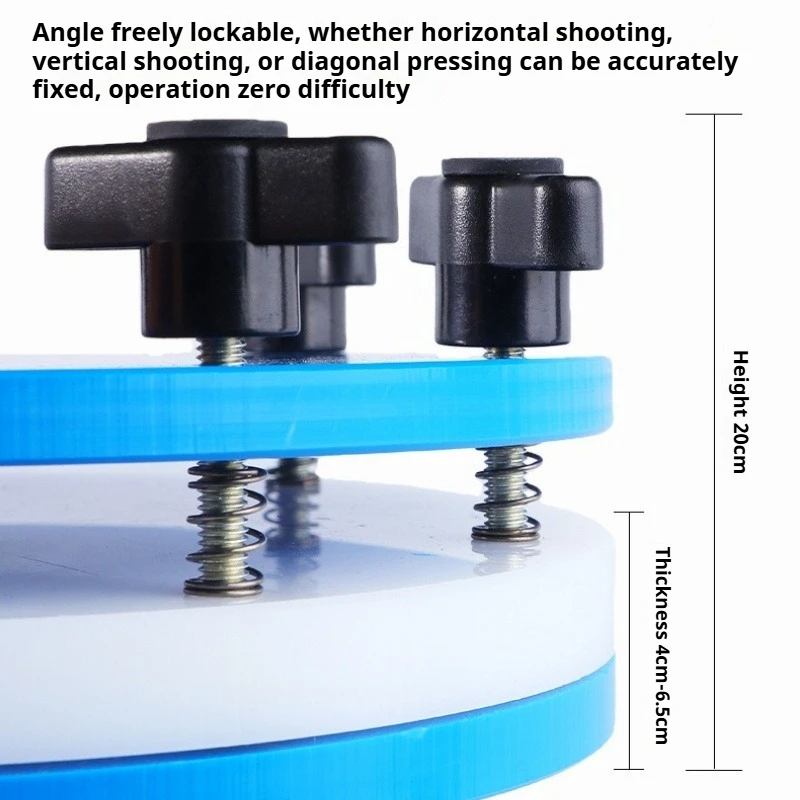 2-in-1 Professional Table Tennis Bat Press Machine Rubber Cutting Platform Multi-Function Fixing Tool for Table Tennis Rackets