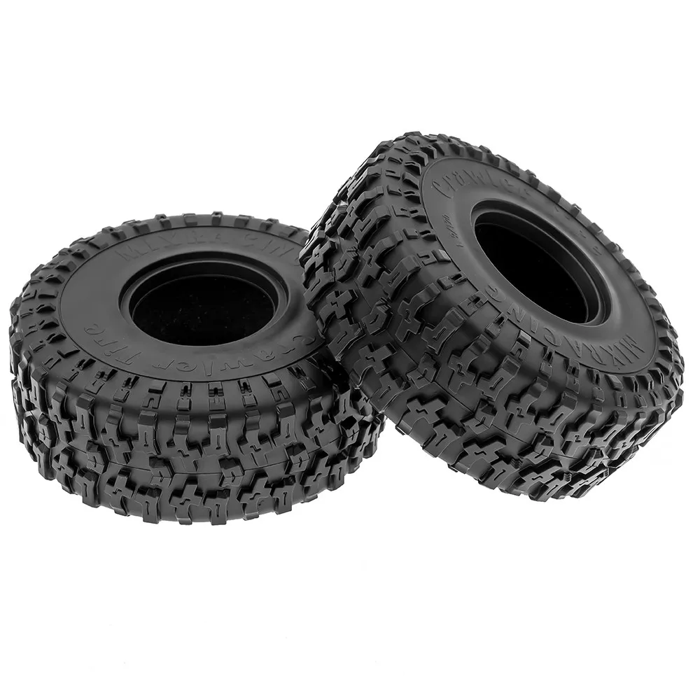 4pcs 1.9 Inch Rubber Tyre 116*45mm For 1/10 Rc Crawler Car Traxxas Trx4 Axial Scx10 Wraith Scx10 Yikong Rgt Wrangler 1.9 Wheel