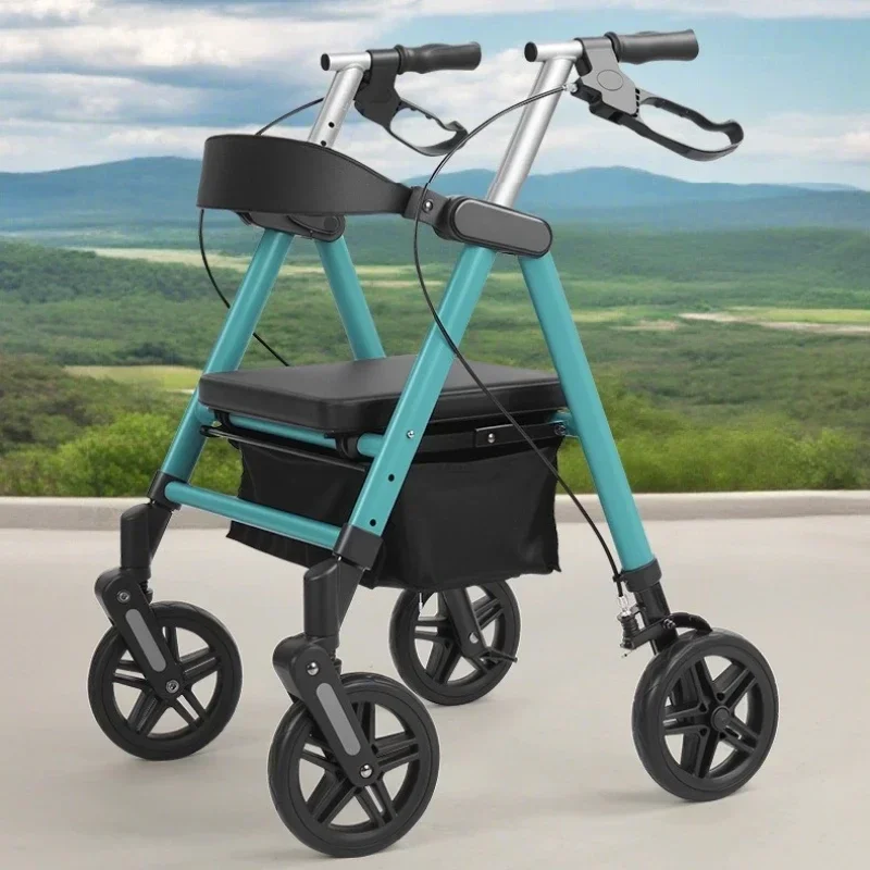 New model Solid walker walker walking trolley shopping cart shopping cart shopping with four-wheeler