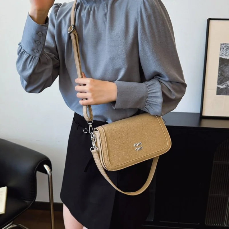 

Изящная женская сумка-мессенджер из бархатной кожи, классическая редкая аккуратная легкая повседневная сумка для поездок на работу ​