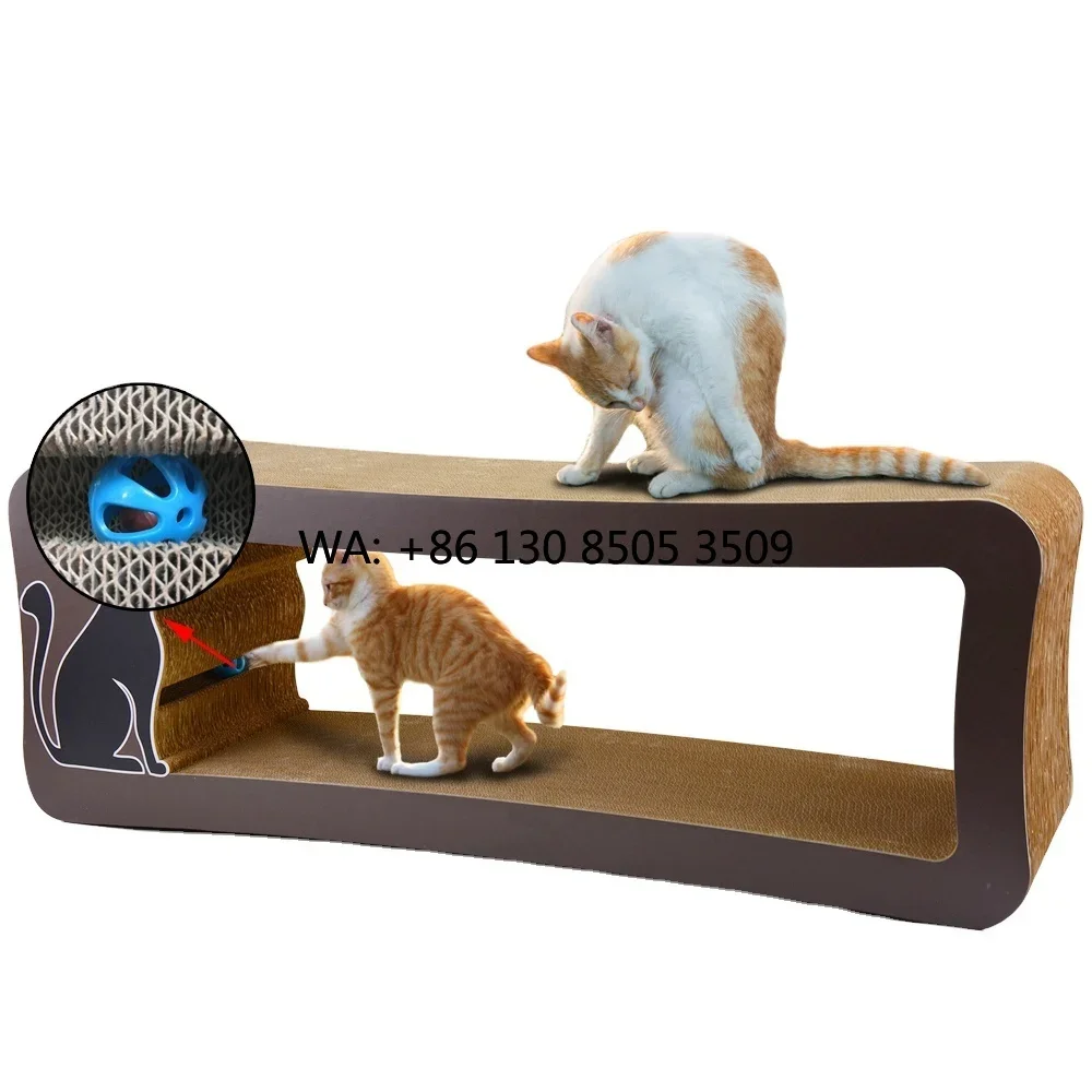 

High Quality Corrugated Paper Jumbo Super Big Large --IC-0097-Brown Lounge Ultimate Cardboard Cat Scratcher