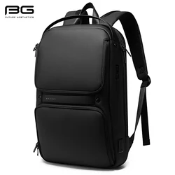 BANGE Original Line Structure Multi-layer Space Business Men's Backpack USB Charging  Laptop Travel Men And Women The Same Bag