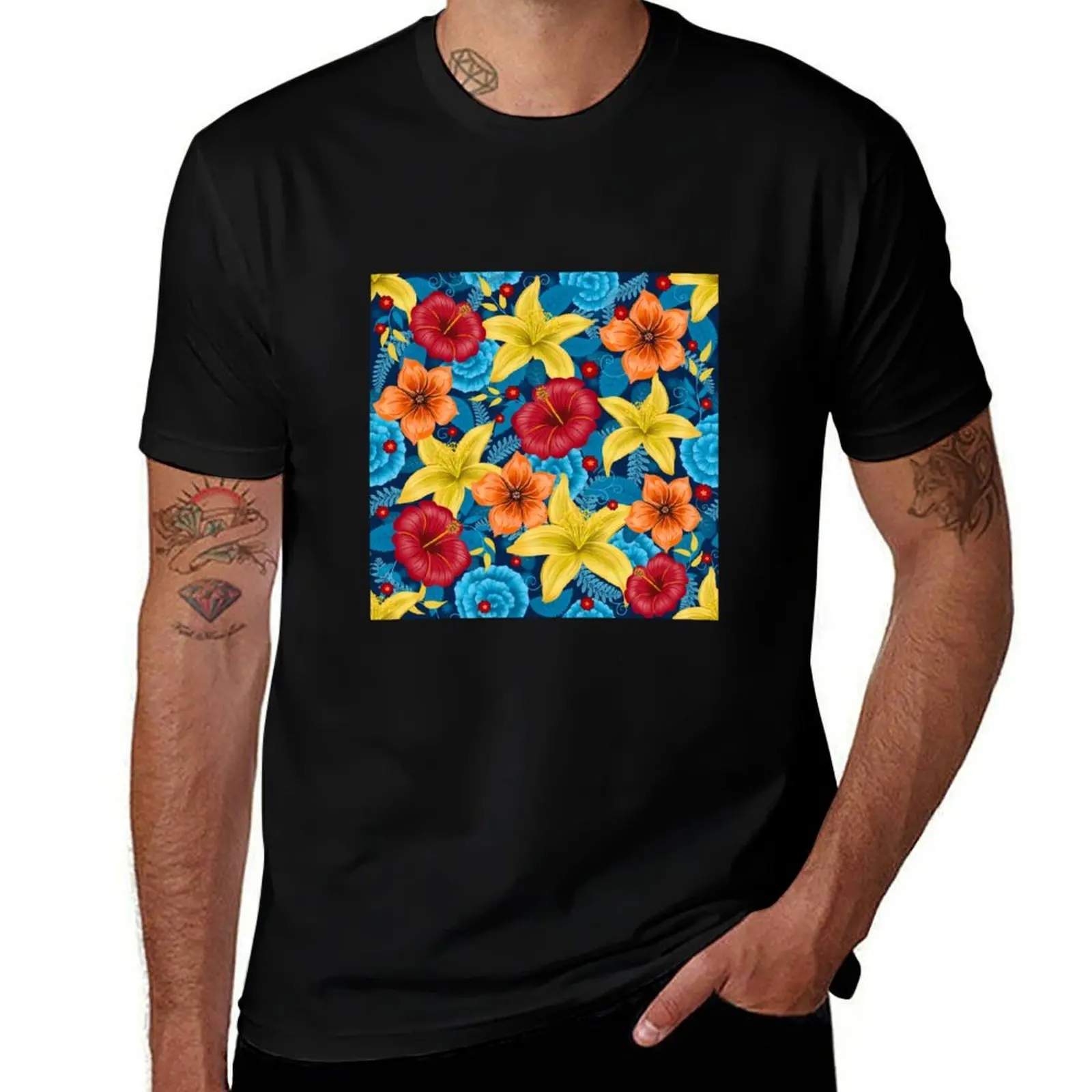 

Floral magic T-Shirt Short sleeve tee summer top football t shirt tshirts personalised heavy weight t shirts for men