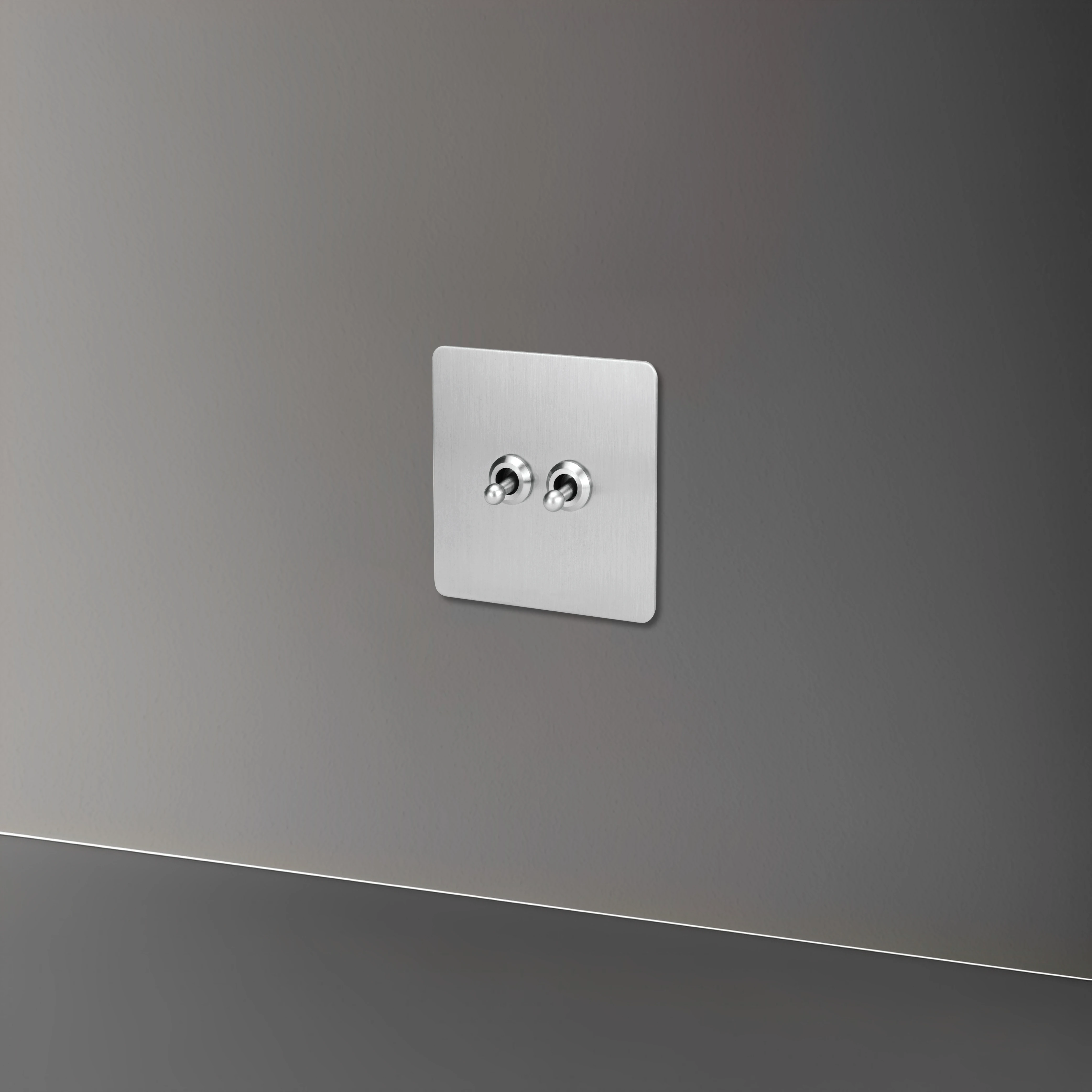 Avoir Silber Kippschalter mit Platten 1–4 Gang 2-Wege-Wandschalter für Häuser, Steckdosen, 220 V, EU-Drucktaster,lichtschalter,wandpaneele,treppenbeleuchtung,taster schalter,dimmer schalter,elektrische steckdosen,wand